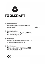 Notice Toolcraft DIGIMICRO LAB 3.0 Mikroskop
