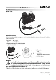 Notice Eufab 21066 Compresseur