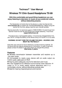 Notice TECHNAXX TX99 Ohrstöpsel
