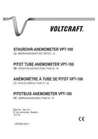 Notice VOLTCRAFT VPT100 Anemometer