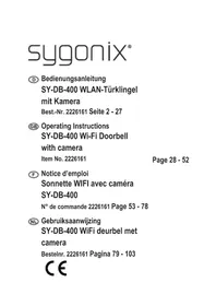 Notice Sygonix SYDB400 Interphone
