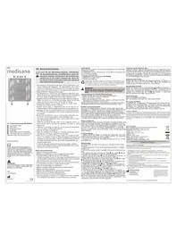 Notice MEDISANA BS 552 Balance