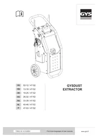 Notice GYS GYSDUST SELF EXTRACTOR Пылесос