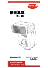 Notice Hähnel MODUS 360RT (FUJIFILM) Lampe