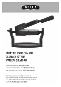 Notice BELLA ROTATING WAFFLE MAKER Gaufrier