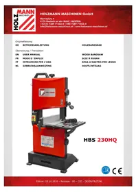 Notice Holzmann HBS 230HQ Scie
