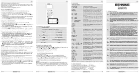 Notice BENNING PV 2 équipements de mesure