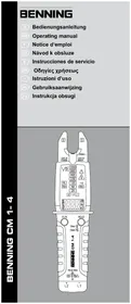 Notice BENNING CM 14 Multimetr