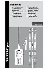 Notice BENNING TRITEST PRO équipements de mesure