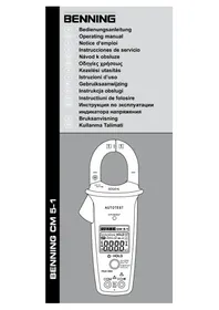 Notice BENNING CM 51 Multimetr