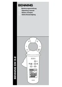 Notice BENNING CM 92 Multimeter