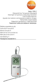 Notice Testo 1082 Thermometer