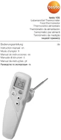 Notice Testo 105 Thermometer