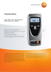 Notice Testo 465 Odomètre
