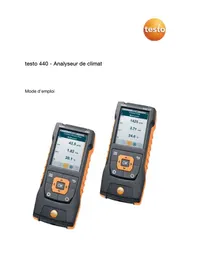 Notice Testo 440 Anémomètre