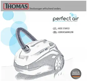 Notice THOMAS PERFECT AIR ANIMAL PURE Aspirateur