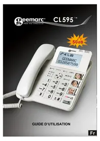 Notice GEEMARC CL595 Téléphone