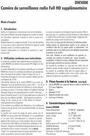 Notice Pentatech DW500K Caméra de surveillance