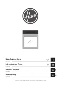 Notice HOOVER HOVEN 500 HOC5S047INWIFI Oven