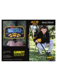 Notice GARRETT ACE 300I Détecteur
