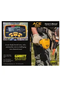 Notice GARRETT ACE 400I Détecteur