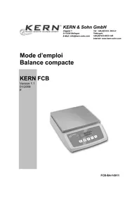 Notice Kern FCB 6K0.5 Pèse-lettres
