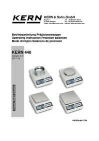 Notice Kern 44033N Kitchen scales