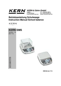 Notice Kern EMS 6K0.1 Pèse-lettres