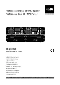 Notice IMG STAGE LINE CD230USB Sprzęt DJ