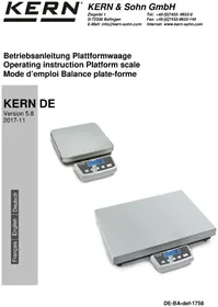 Notice Kern DE 60K10DL Pèse-lettres