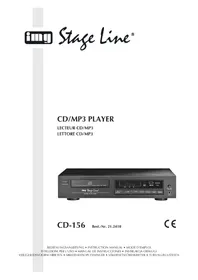 Notice IMG STAGE LINE CD156 Sprzęt DJ