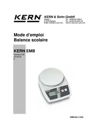Notice Kern EMB 30001 Pèse-lettres