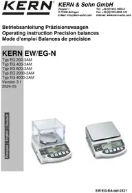 Notice Kern EW 4203NM Kitchen scales