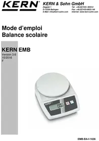 Notice Kern EMB 5001BE Pèse-lettres