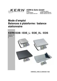 Notice Kern EOB 150K50L Pèse-lettres