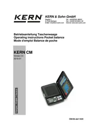 Notice Kern CM 1501N Waagen