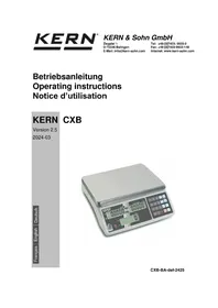 Notice Kern CXB 30K2 Waagen