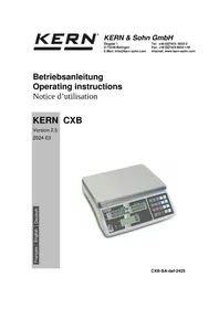 Notice Kern CXB 6K0.5 Waagen
