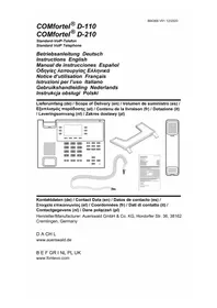 Notice Auerswald COMFORTEL D110 Téléphone