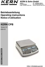Notice Kern CPB 15K0.2N Waagen