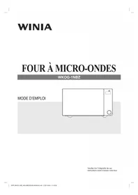 Notice WINIA WKOG1NBZ Four à micro-ondes