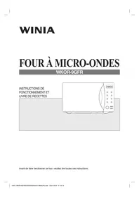 Notice WINIA WKOR9GFR Four à micro-ondes