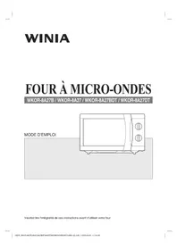Notice WINIA WKOR8A27B Four à micro-ondes