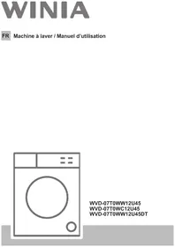 Notice WINIA WVD07T0WW12U45 Machine à laver