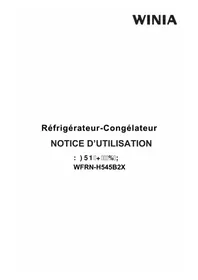Notice WINIA WFRNH540B2X Réfrigérateur