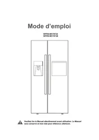 Notice WINIA WFRNM570F2B Réfrigérateur