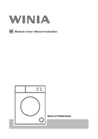 Notice WINIA WVD07T0WW10U45 Machine à laver