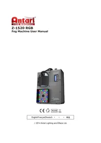 Notice Antari Z1520 Machine à effet