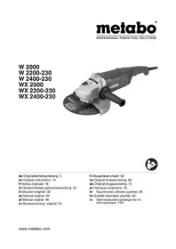Notice METABO W 2400230 μύλος