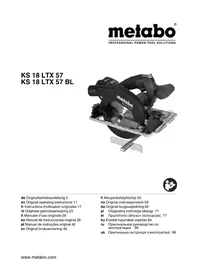 Notice METABO KS 18 LTX 57 BL Sega